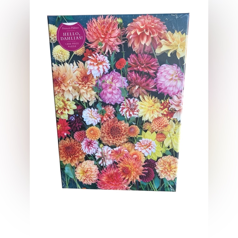 Artisan Puzzle- Floral Hello Dahlia 1000 Piece Puzzle - New in Plastic